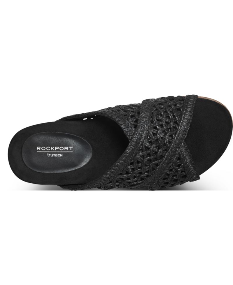 Women's Zora Woven Crisscross Flat Footbed Sandals