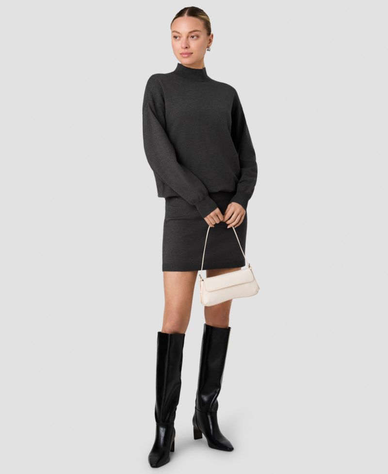 Women's Cosysoft Mock Neck Long-Sleeve Mini Dress