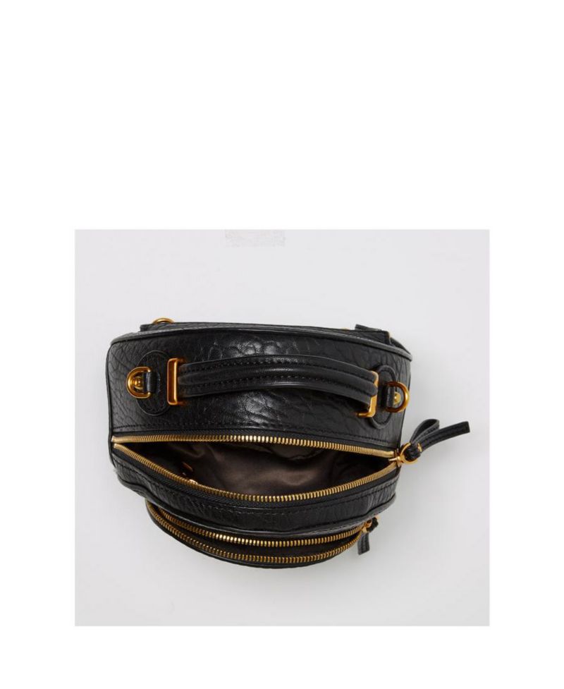 Small Black Leather Backpack Purse for Women Convertible Crossbody Bag Women's Handbag