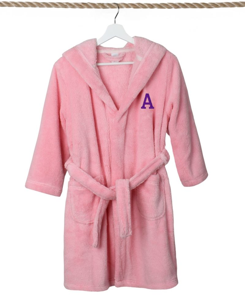 Personalized Kids Super Plush Hooded Bathrobe