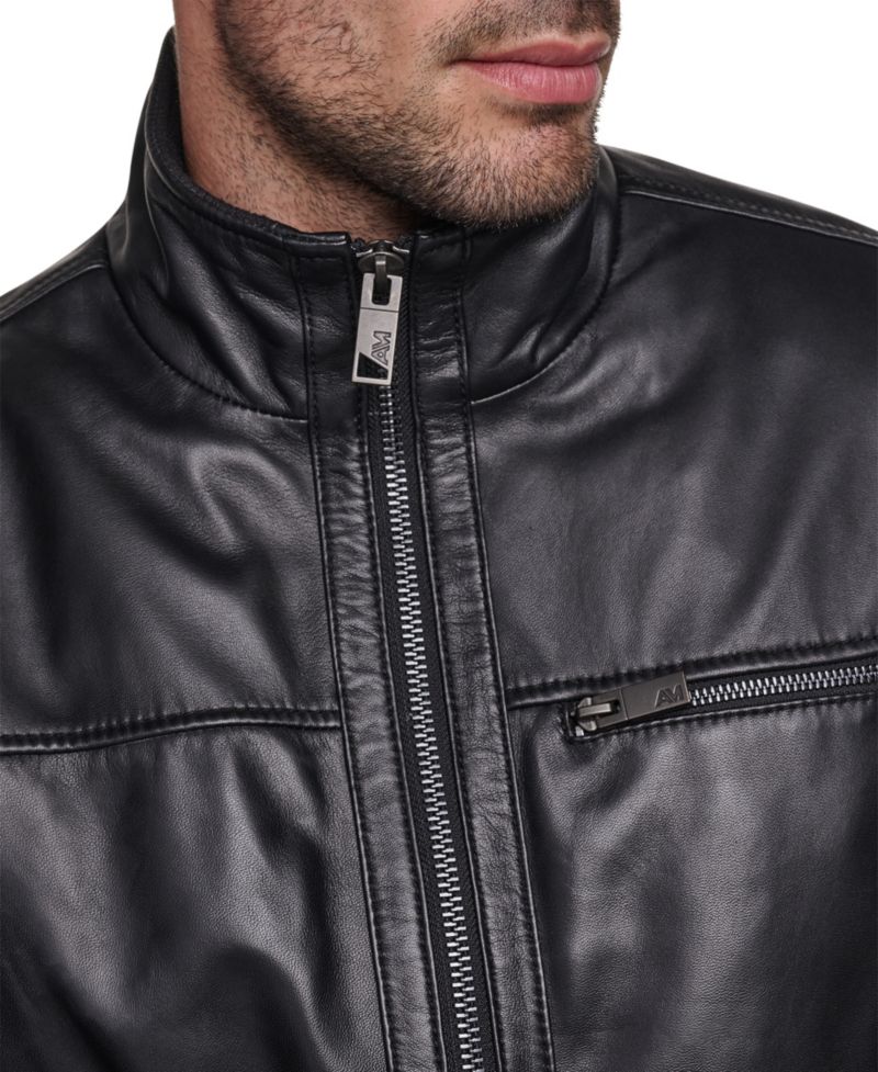 Men's Fur Lined Leather Jacket