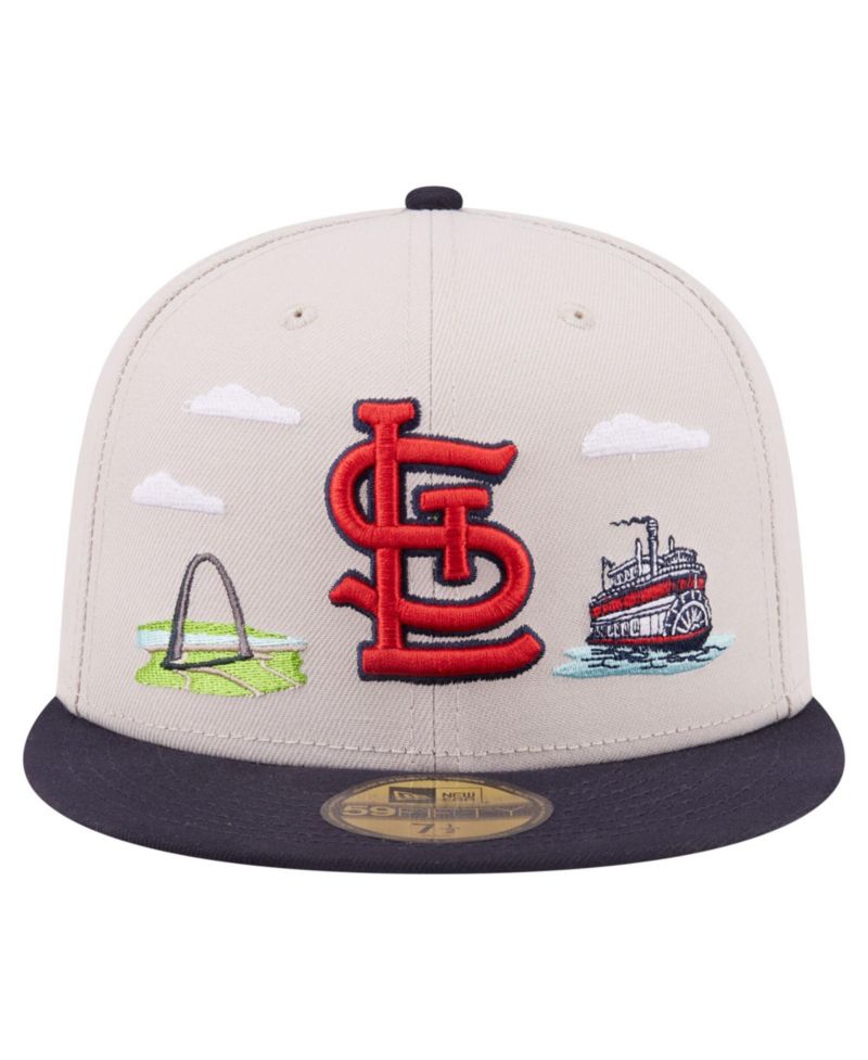 Men's Khaki St. Louis Cardinals City Icon 59FIFTY Fitted Hat