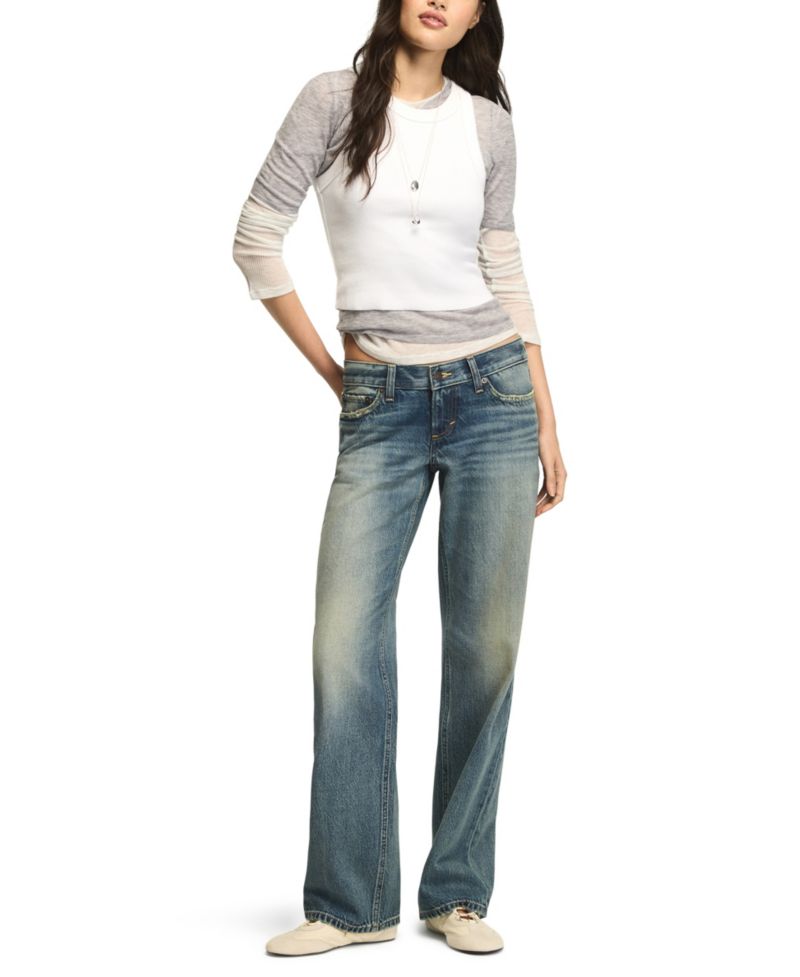 Women's Ultra Low Rise Baggy Jeans
