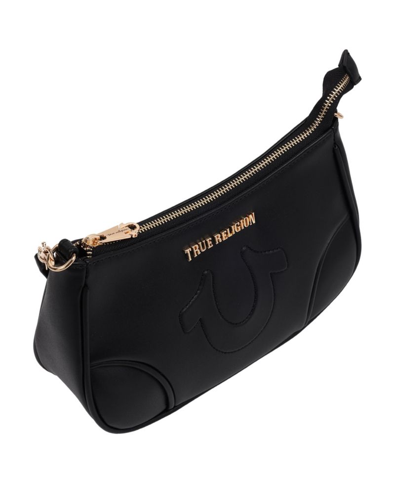 Trapunto Logo Shoulder Bag
