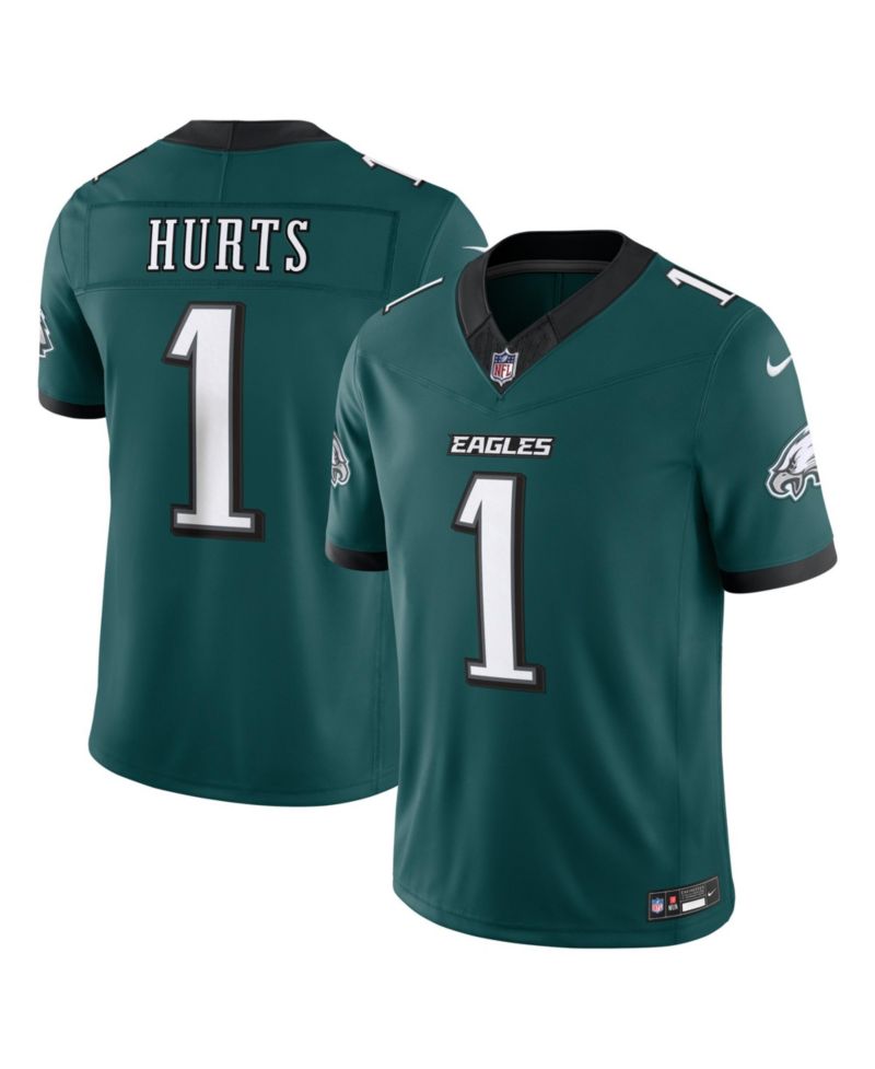 Men's Jalen Hurts Midnight Green Philadelphia Eagles Vapor F.U.S.E. Stitched Limited Jersey