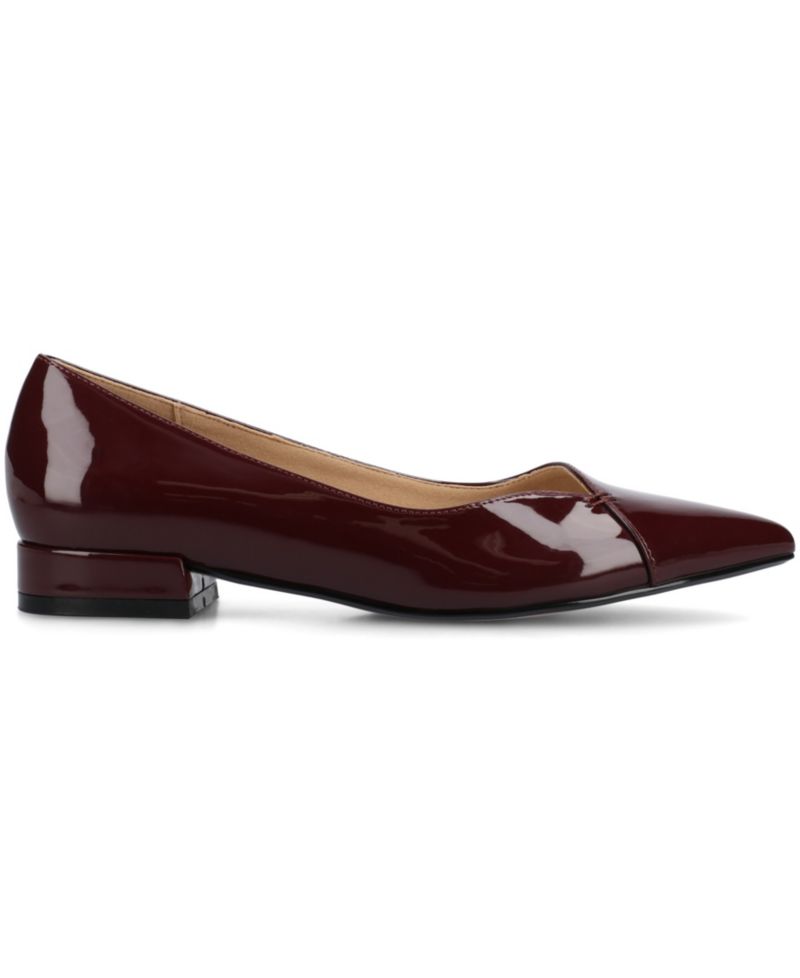 Women's Carmin Block Heel Pointed Toe Flats