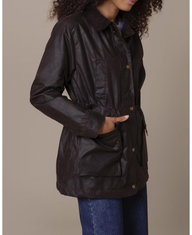 Women's Celtic and Co. British Waxed Cotton Zip Thru Jacket