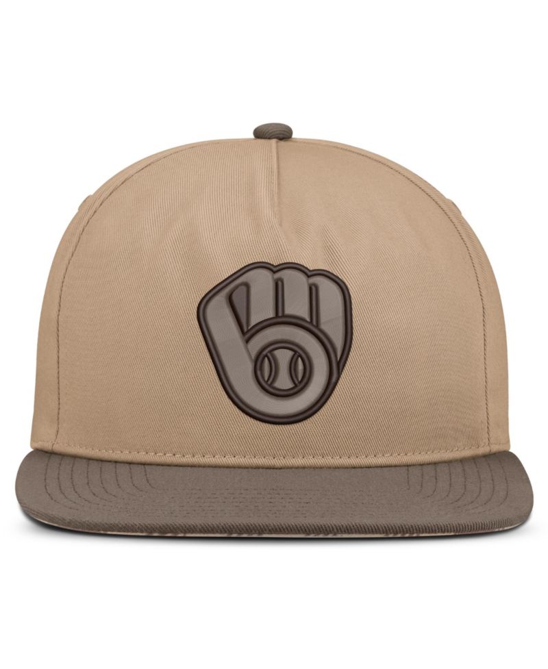 Men's Light Brown Milwaukee Brewers Statement Adjustable Hat