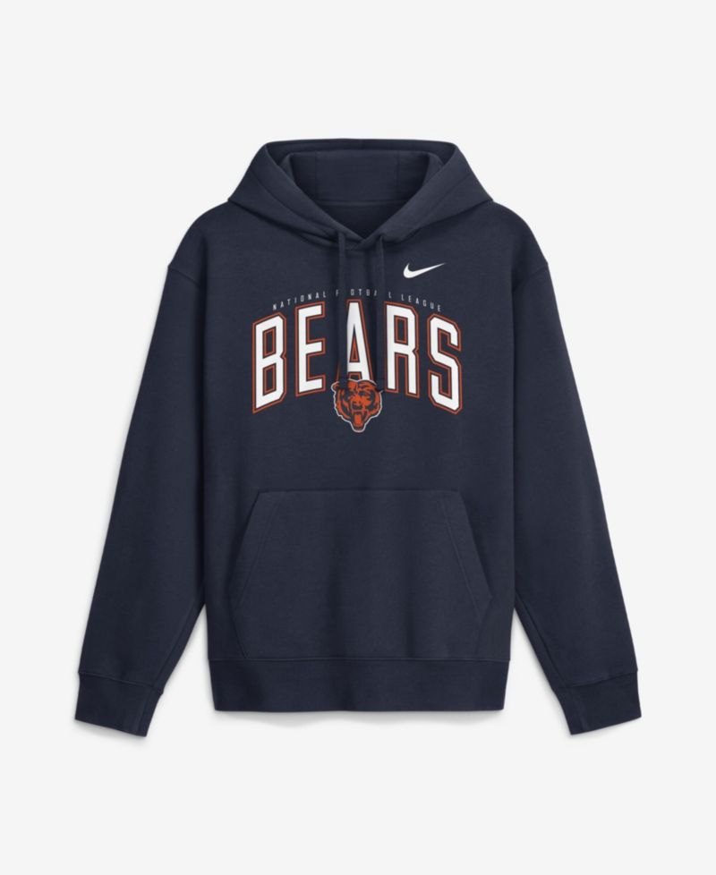 Men's Navy Chicago Bears Expect Victory Club Fleece Pullover Hoodie