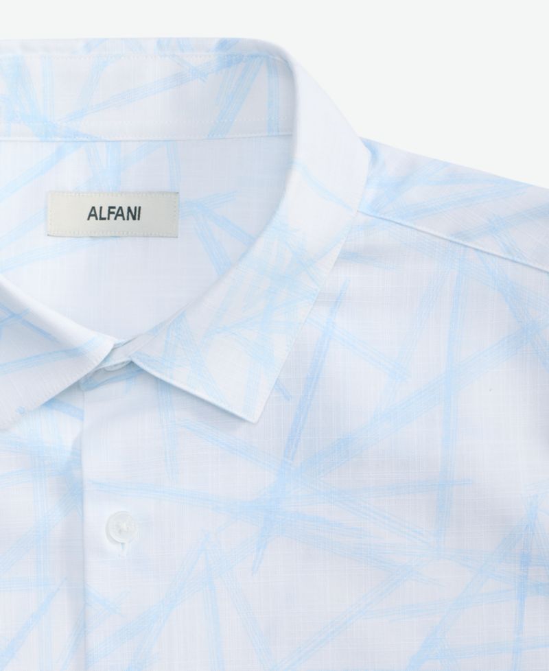 Men's Danny Abstract Print Short-Sleeve Button-Up Shirt