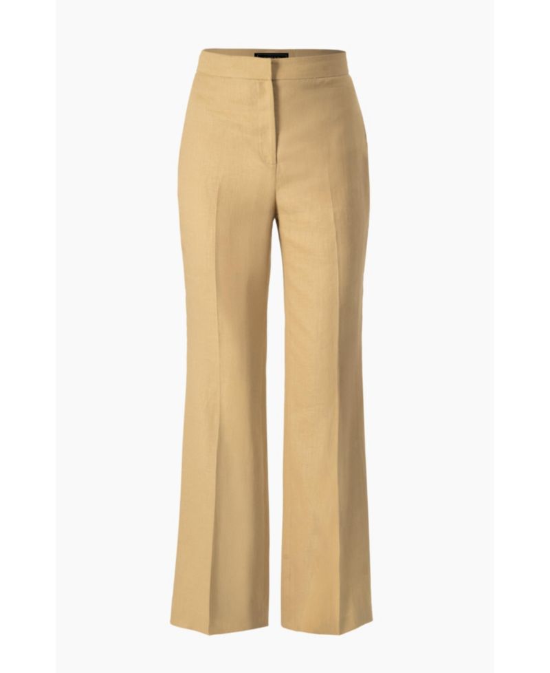 Women's Linen Straight Leg Wide Pants