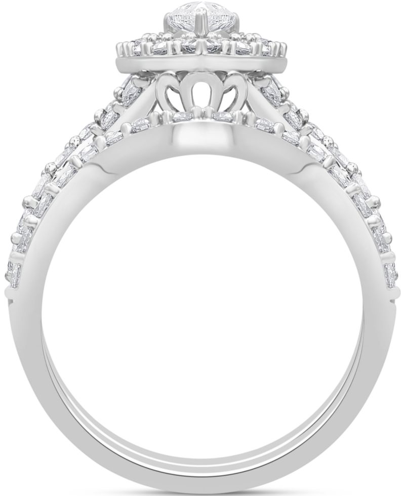 Diamond Pear Bridal Set (2 ct. t.w.) in 14k White Gold