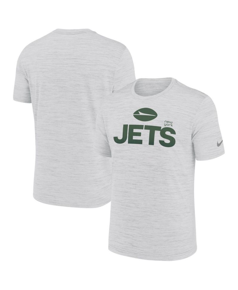 Men's Ash New York Jets Blitz Velocity Modern Performance T-Shirt