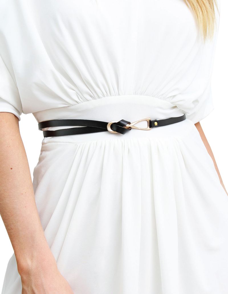 London Mood Leather Tie Belt