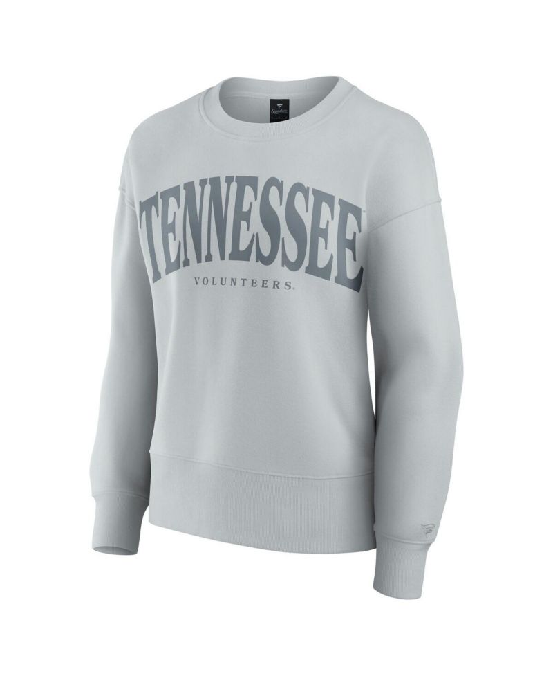 Women's Gray Tennessee Volunteers Supersoft Flow Fleece Pullover Sweatshirt