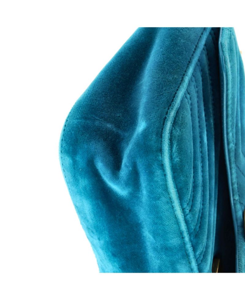 Small GG Marmont Flap Bag Matelasse Velvet