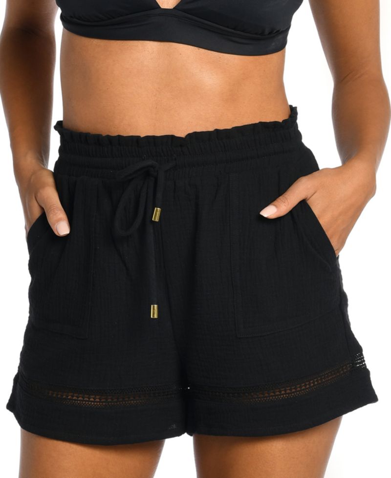Women's Seaside Cotton Shorts Cover-Up