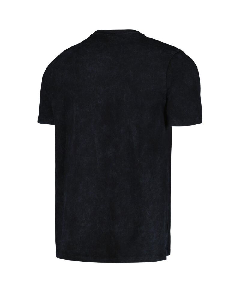 Men's and Women's Black Distressed Boston Celtics Tour Band T-shirt