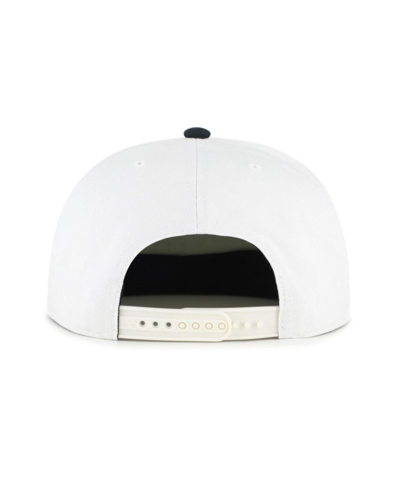 Men's '47 White/Black Colorado Buffaloes Script Stack Relaxed Captain Adjustable Hat
