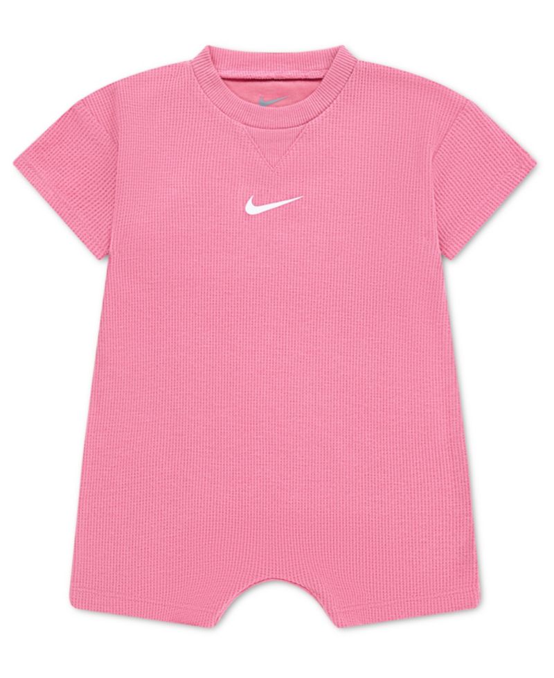Baby Boys' and Girls' Crewneck Waffle Romper