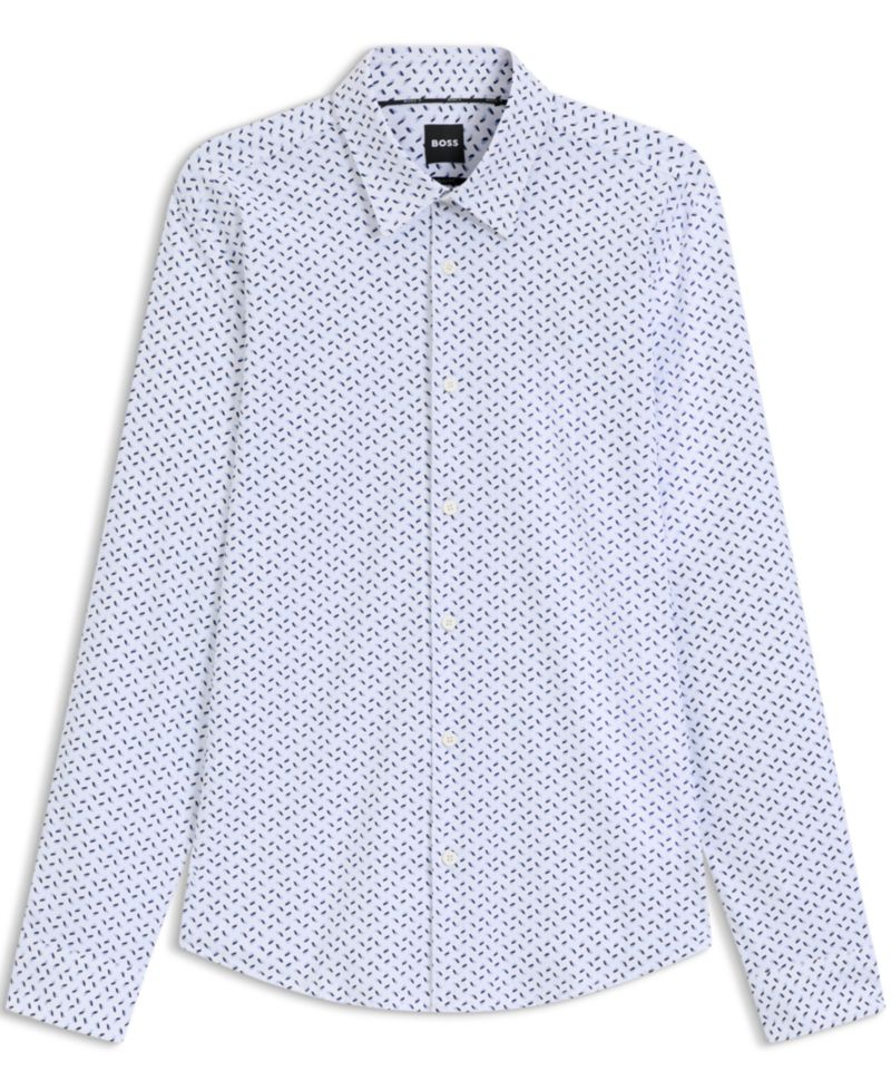 Men's Performance-Stretch Slim-Fit Dress Shirt
