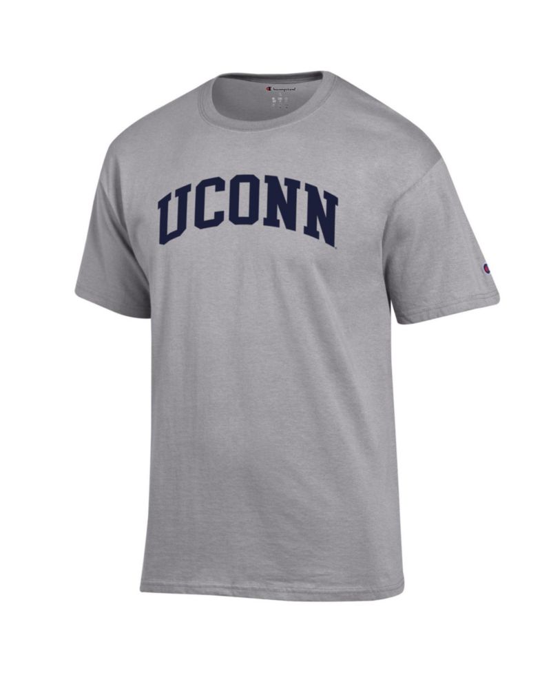 Men's Heather Gray UConn Huskies Basic Arch T-Shirt