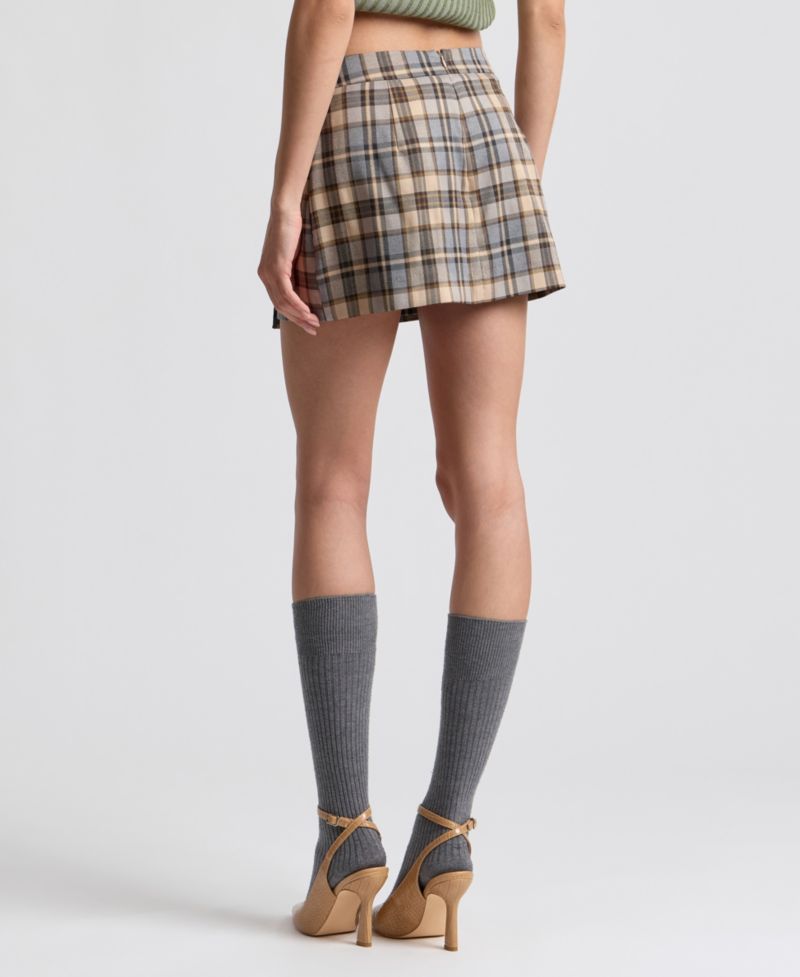 Women's Plaid Mini Skort