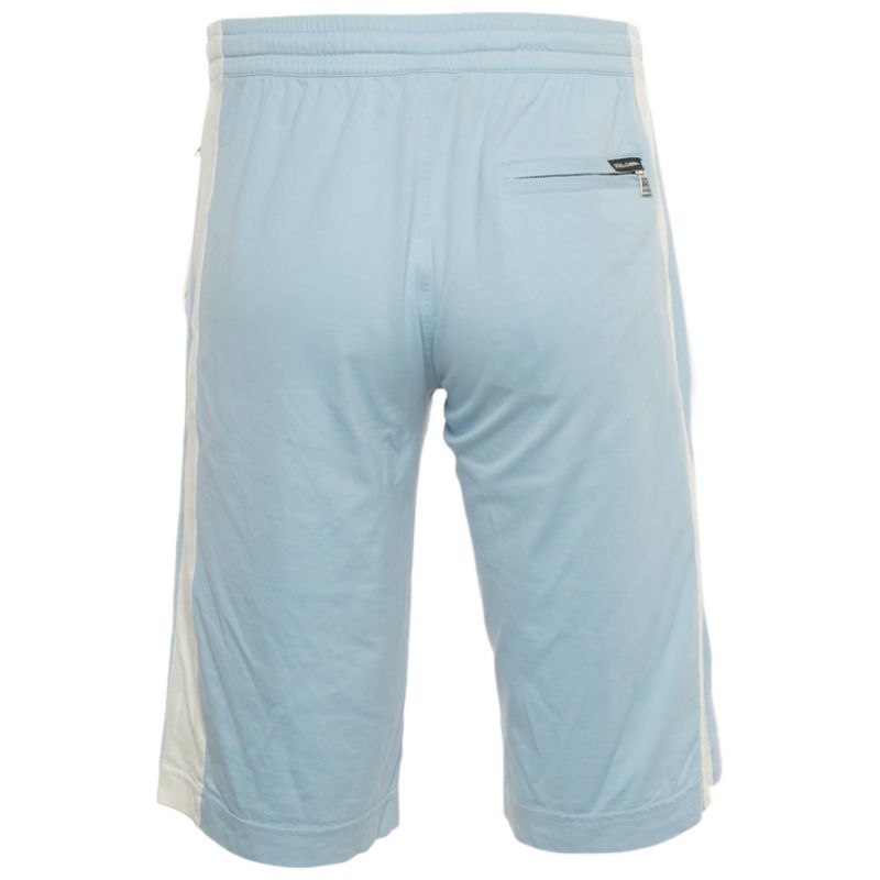 Men's Dolce & Gabbana Pre-Owned Blue Striped Cotton Jersey Shorts