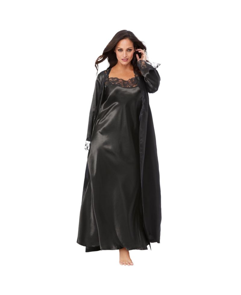 Women's The Luxe Satin Long Peignoir Set
