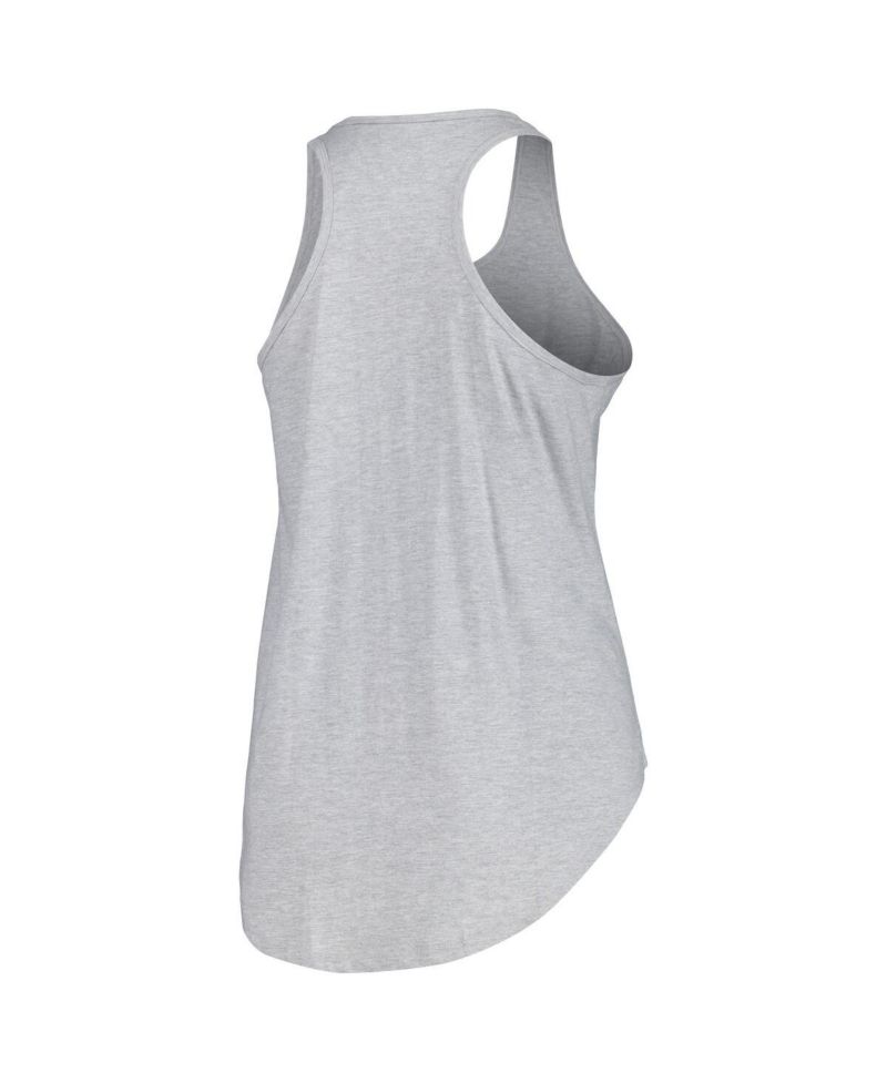Women's Heather Gray Vegas Golden Knights Plus Size Racerback Tank Top
