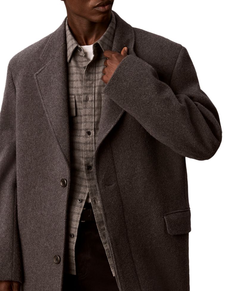 Men's Melange Flannel Classic-Fit Button-Down Shirt