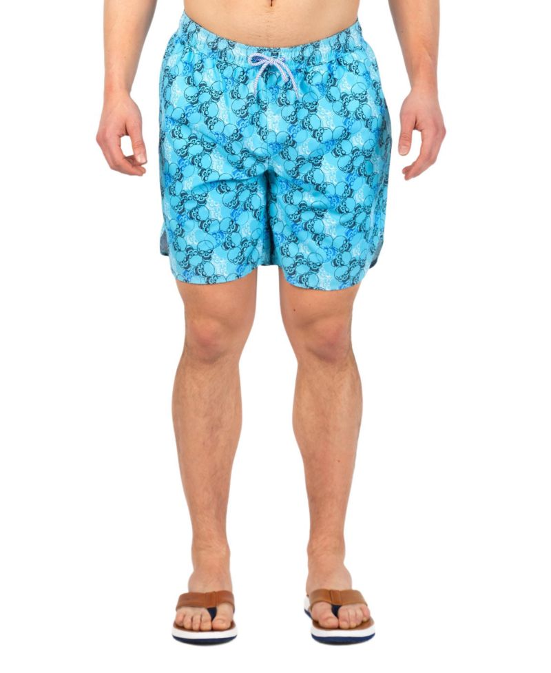 Men's Skulls Printed Swim Shorts