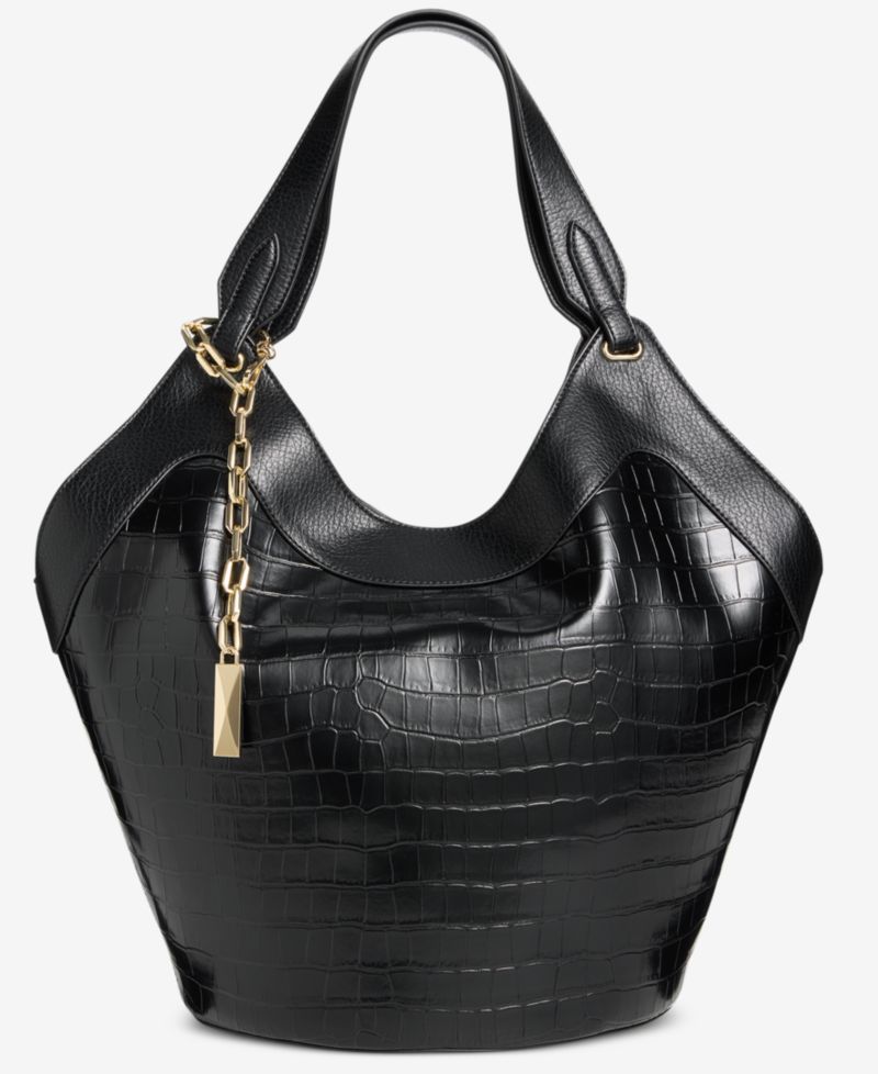 Gihsell Croco-Embossed Tote Bag