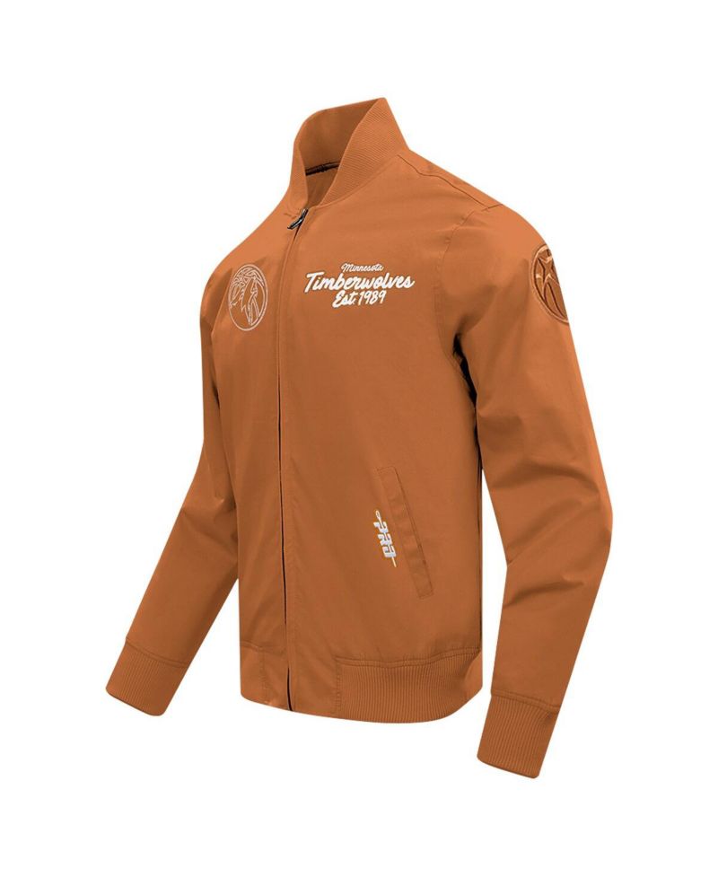 Men's Brown Minnesota Timberwolves Paint The City Full-Zip Jacket