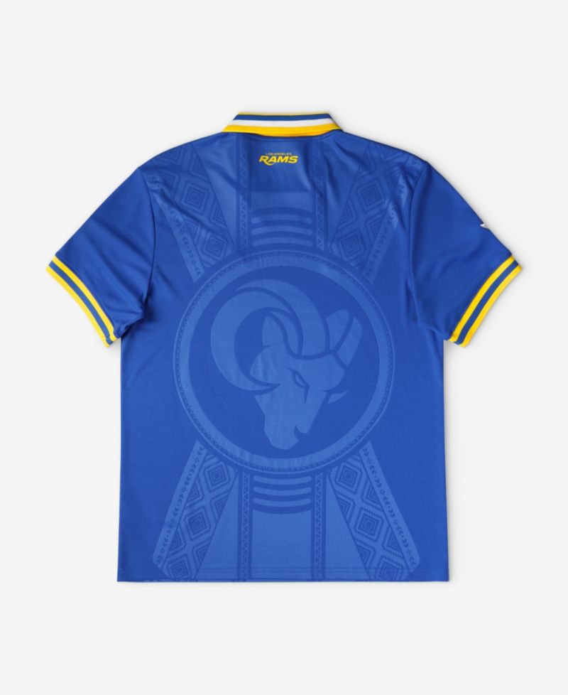 Big Boys and Girls Royal Los Angeles Rams Football x Football Collared Fan Jersey