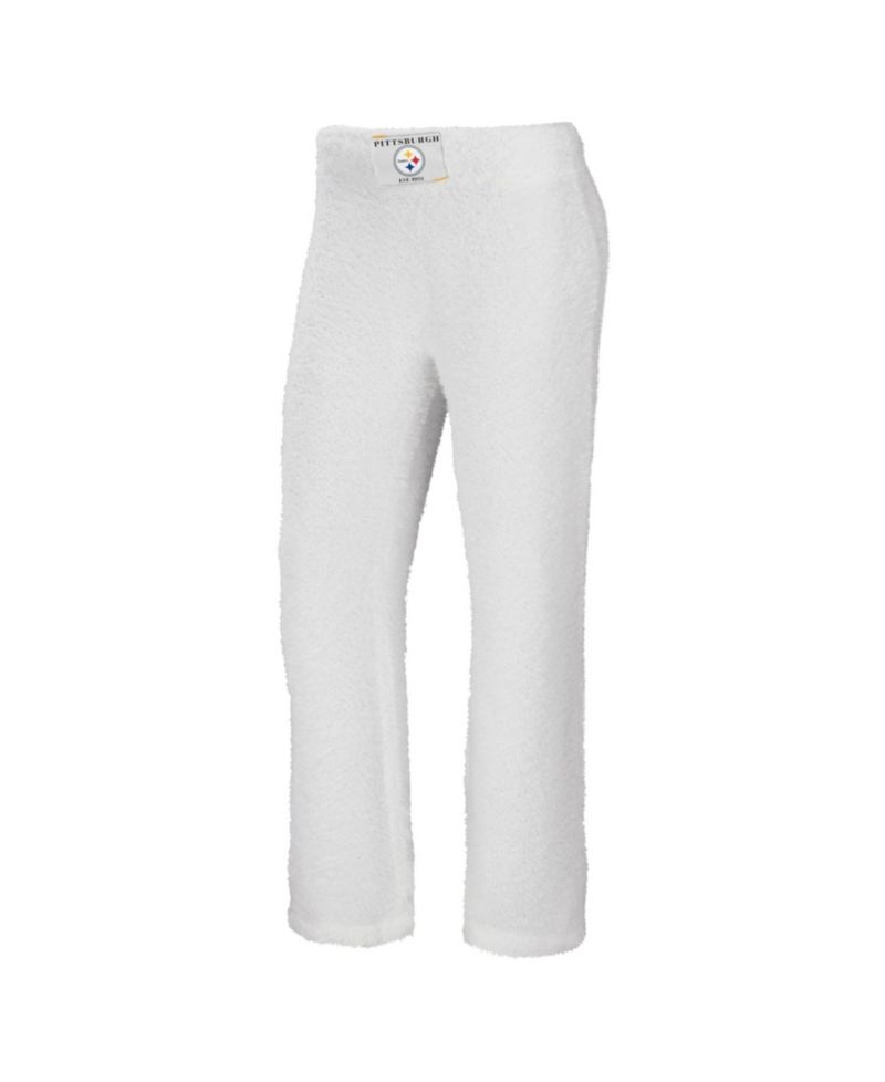 Women's 2-Piece Cream Pittsburgh Steelers Plus Size Cozy Scoop Neck Tank Top & Pants Set