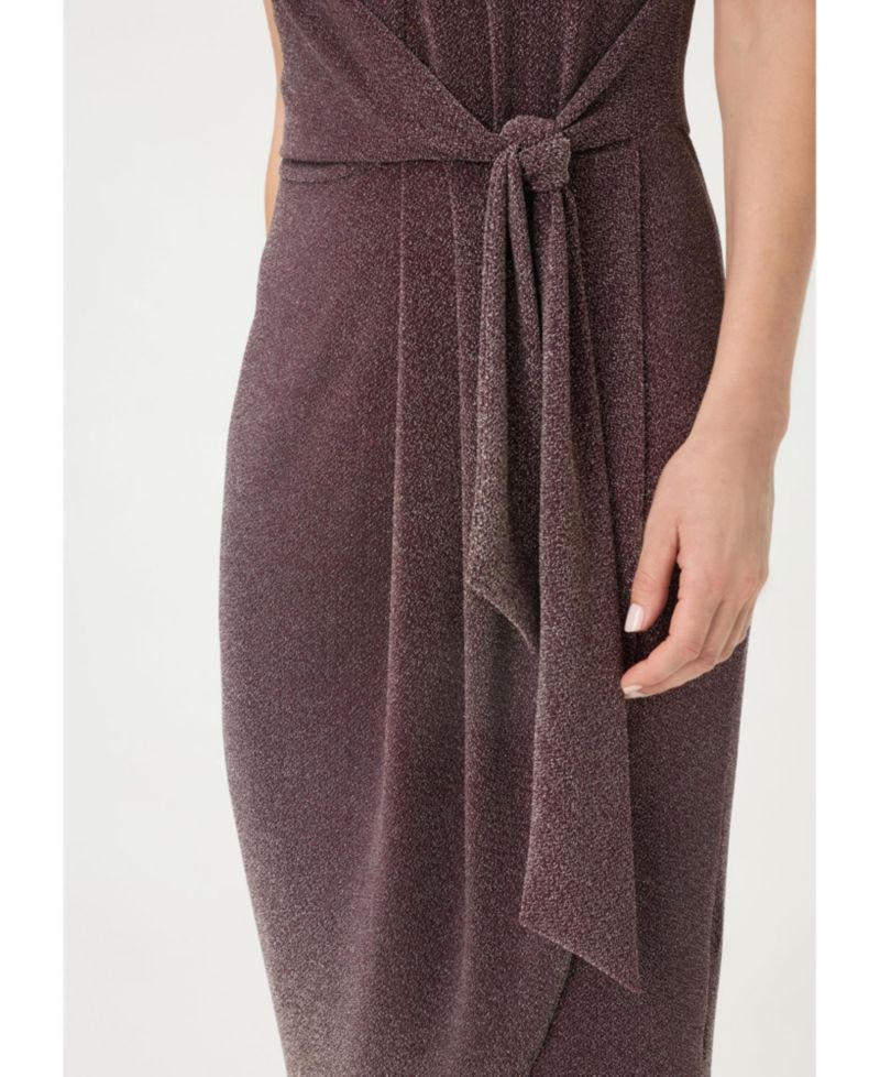 Women's Sparkle Faux Wrap Dress