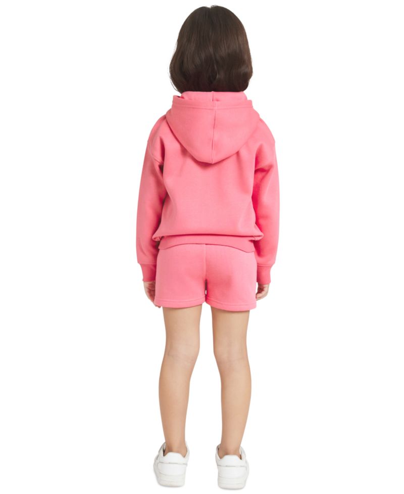 Girls' 4-6X Logo T-Shirt, Zip-Up Hoodie and Shorts, 3-Piece Set