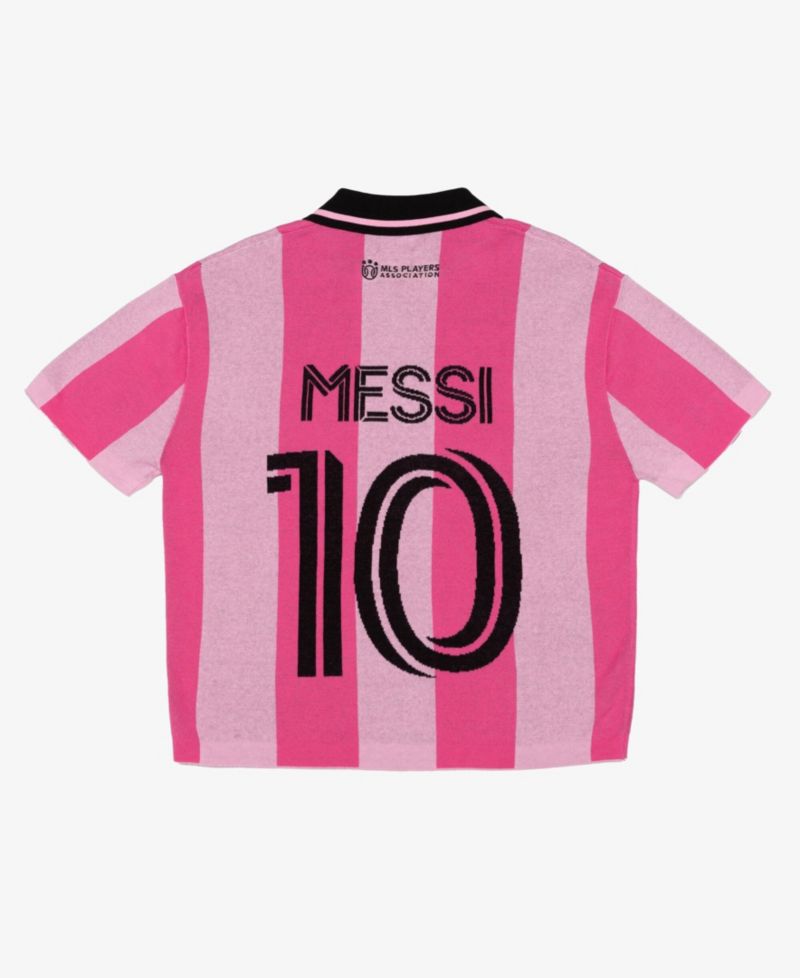 Men's and Women's Lionel Messi Pink Inter Miami CF Knit Fashion Jersey