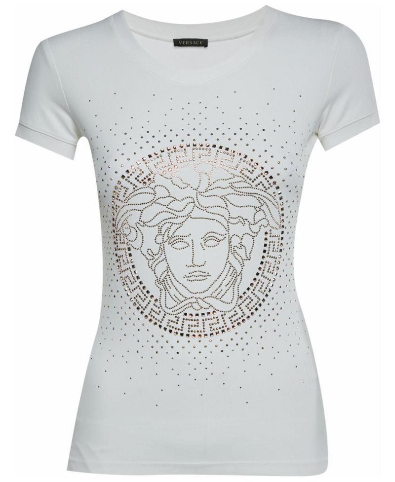Women's Medusa Studded Jersey T-Shirt