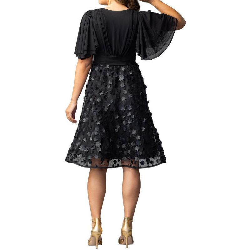 Women's Pretty Petals Mesh Cocktail Dress