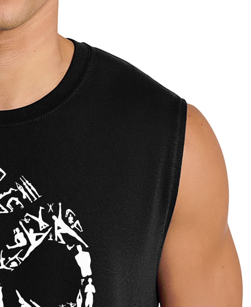 Men's Om Mantra Print Tank Top