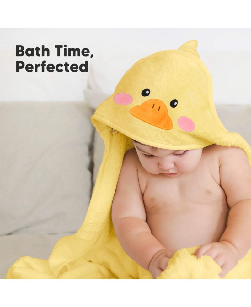 Cuddle Baby Hooded Towel, 2-Pack Baby Bath Towel for Newborn, Large Hooded Baby Towels with Hood, Soft Absorbent