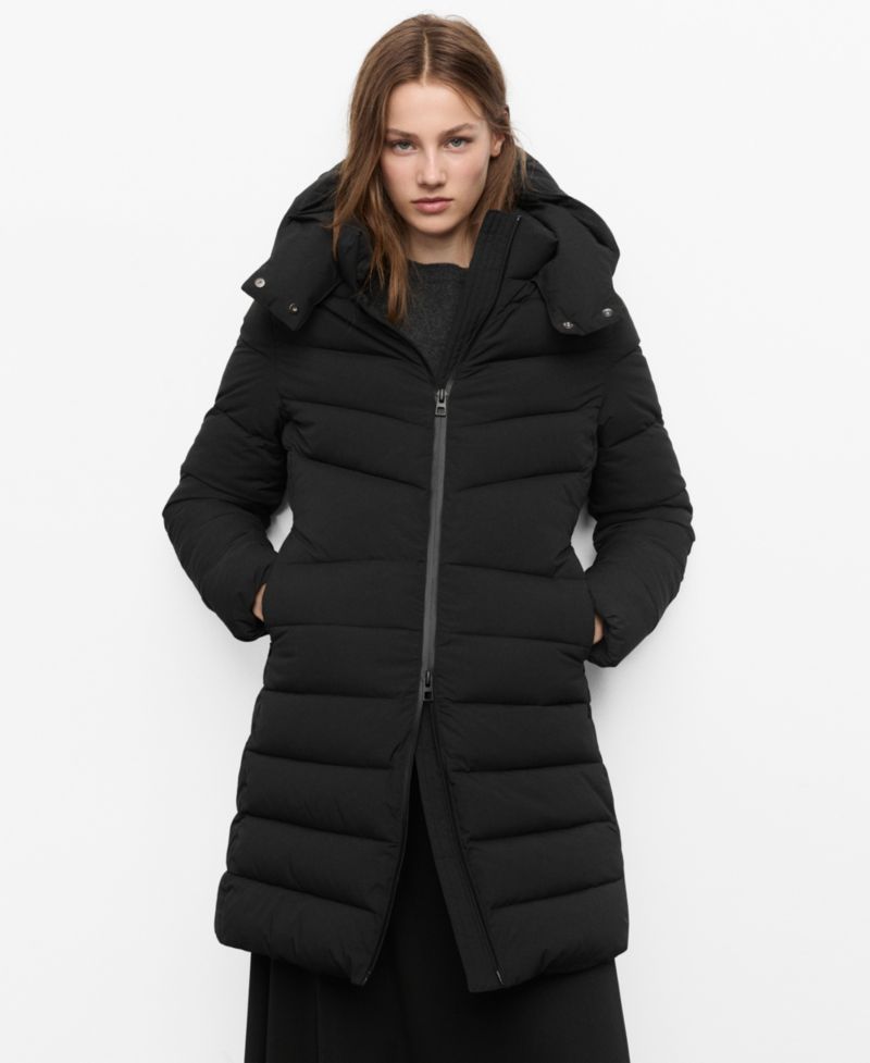 Women's Hood Midi Quilted Anorak