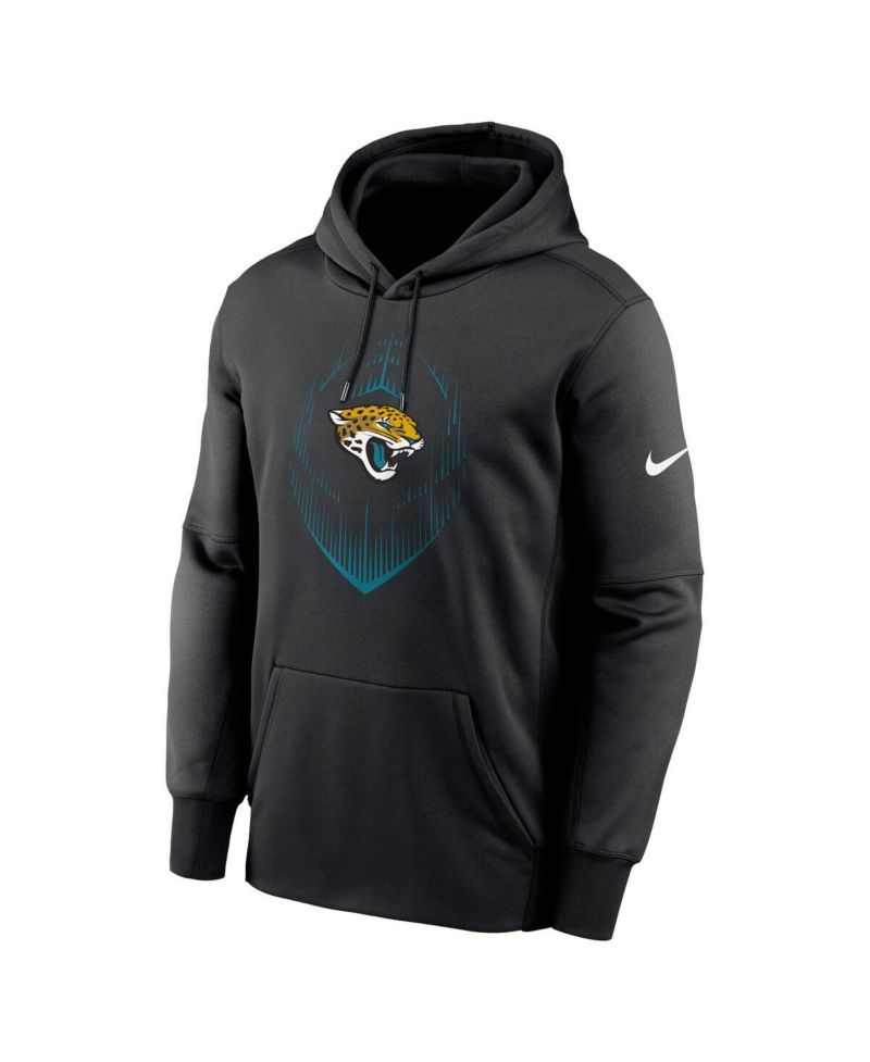 Men's Black Jacksonville Jaguars Icon Performance Pullover Hoodie