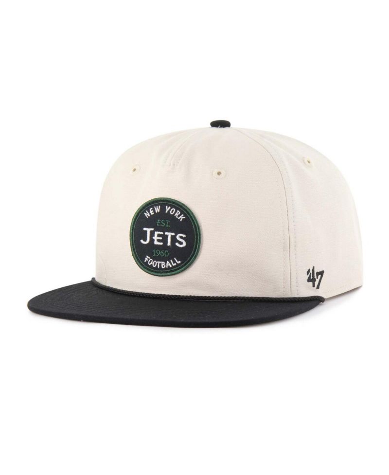 Men's Natural New York Jets Payson Captain Adjustable Hat