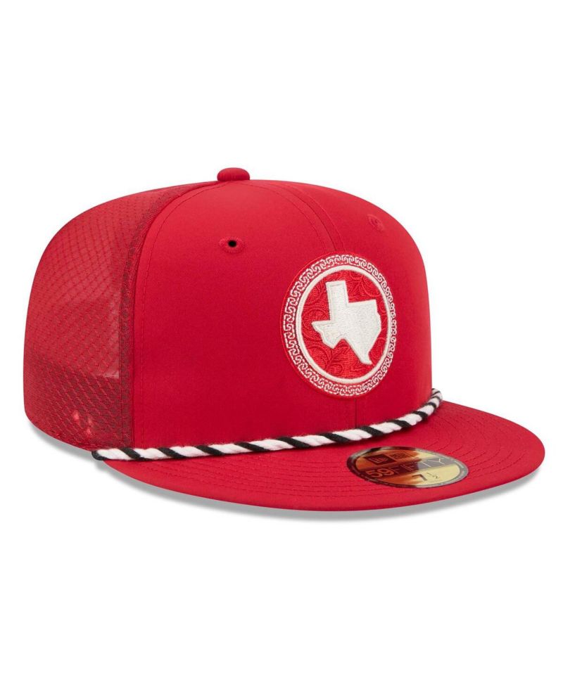 Men's Red Texas Rangers 2026 City Connect Batting Practice 59FIFTY Fitted Hat