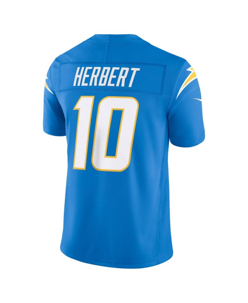 Men's Justin Herbert Powder Blue Los Angeles Chargers Vapor F.U.S.E. Stitched Limited Jersey