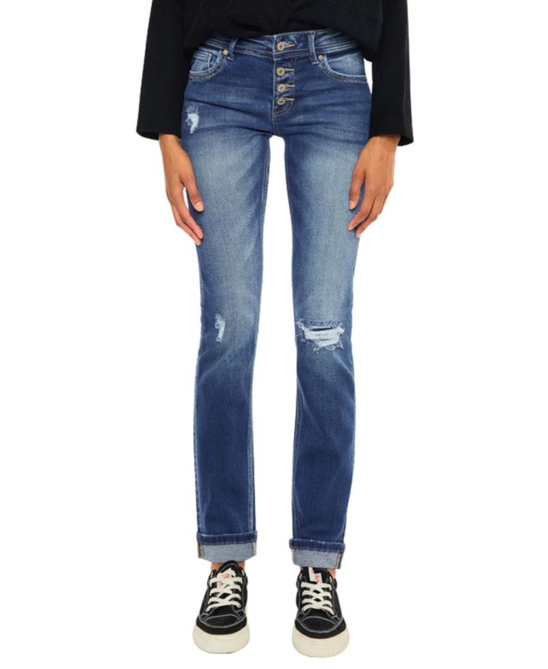 Women's Eternity Mid Rise Skinny Straight Jeans