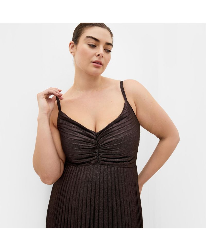Women's Ariana Sparkle Pleat Maxi Dress